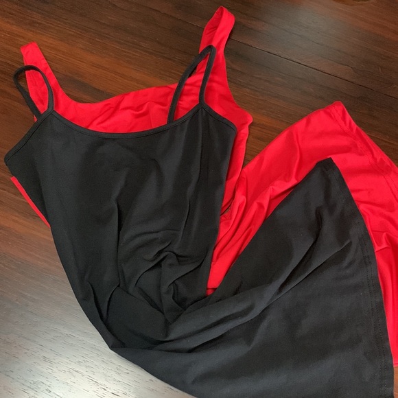 SHEIN Dresses & Skirts - TWO Shein BodyCon Dresses 2 DRESSES!! Red N Black XS